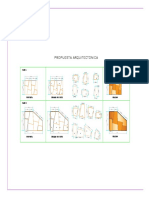 Architectural proposal floor plan layout