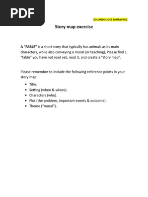 Story map exercise