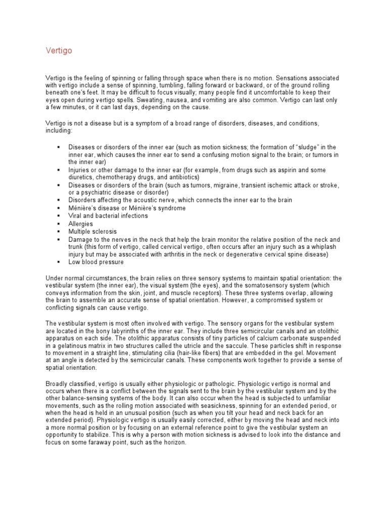 Diagnosis Dan Tatalaksana Benign Paroxysmal Positional