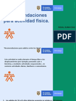 Recomendaciones Actividad Fisica