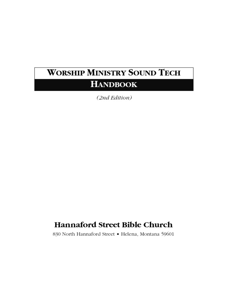 HSBC Sound Tech Handbook 2nd Ed. PDF Microphone Equalization