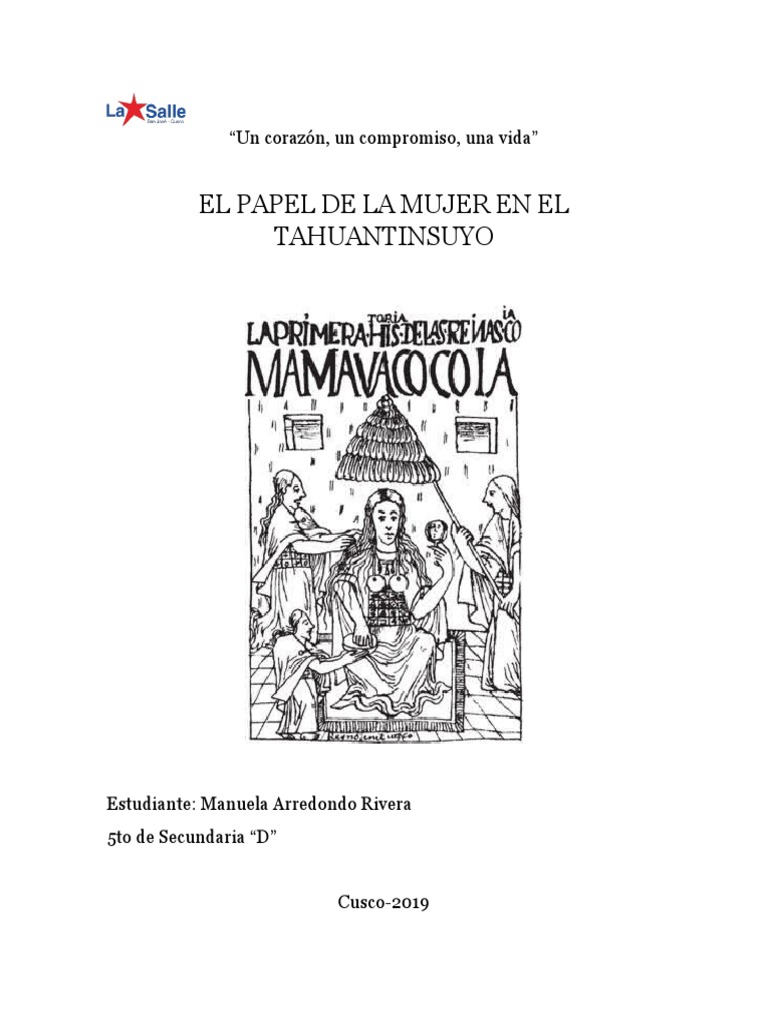 Rol de la Mujer en el Tahuantinsuyo | PDF | Imperio Inca | Sociedad