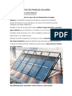 TIPOS DE PANELES SOLARES