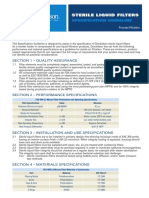 Sterile-. Liquid-Filters. Specification Guideline