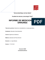 Informe de Mediciones y Errores