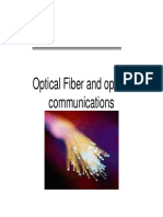 Optical Fiber and Optical Communications Communications
