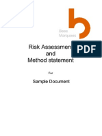 Sample Risk Assessment