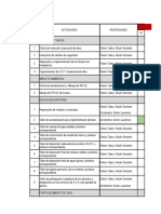 Cronograma de Actividades Socioambiental