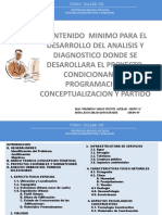 Contenido Minimo para El Analisis y Diagnostico Del Terreno