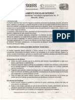 Reglamento-Escolar Interno Cbta 231 Jalisco