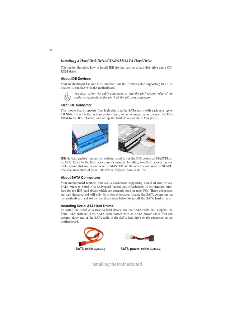 installing a hard disk drive cd rom sata hard drive about ide devices scribd