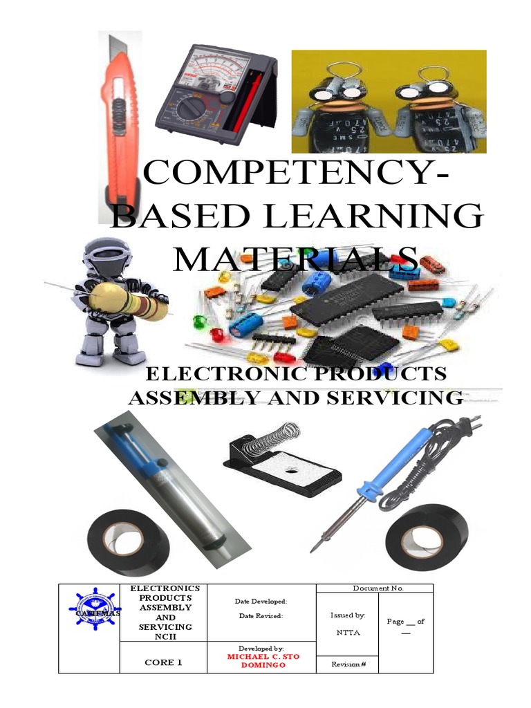 Competency-Based Learning Materials: Electronic Products Assembly and ...