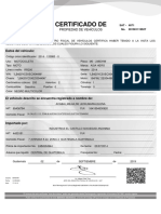 Certificado - Propiedad - Electronica Moto