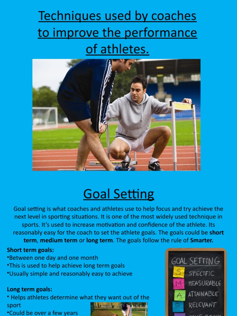 Techniques for Athlete Performance Evaluation | PDF | Goal | Goal Setting