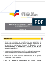 DISPOSITIVAS: Manual de Operaciones y LÓgistica de Recursos Educativos MINEDUC ECUADOR