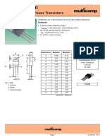 Complementary Power Transistors: Features