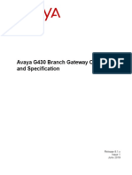 Avaya Branch Gateway G430 Overview and Specification Release81 Issue01 June 10 2019