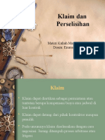 Klaim Dan Perselisihan