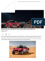 MINI Presenta Dos Versiones Del John Cooper Works para El Dakar 2018