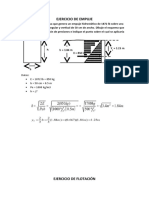 Ejercicio de Fluidos Empuje