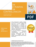 ANÁLISIS DE PELIGROS Y PUNTOS CRÍTICOS DE CONTROL (HACCP)