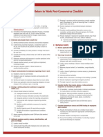 Return To Work Post-Coronavirus Checklist: 1. Planning and Communication