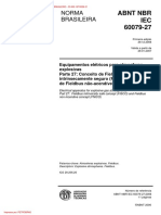 NBR IEC 60079-27 - Atm - Explosivas - Parte - 27 - Conceito - de - Fieldbus - Intrinsicamente - Seguro - (FISCO) - e - Conceito - de - Fieldbus