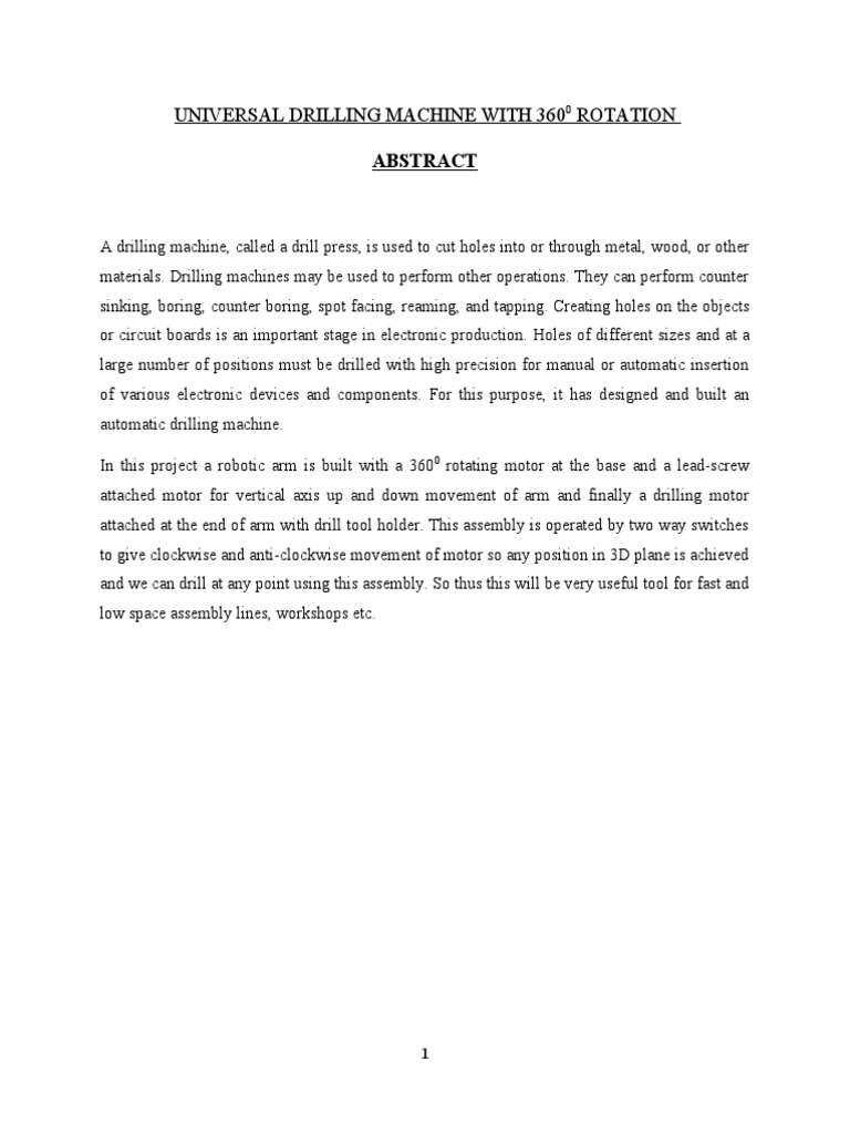 Universal 3 Motor Drilling Machine | PDF | Drill | Drilling