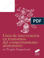 Guía de Intervención en Trastornos Del Comportamiento Alimentario en Terapia Ocupacional PDF