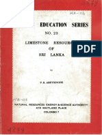 Limestone Resources of Sri Lanka PDF