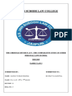PROJECT Family Law I SEM 5