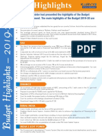 Budget Highlights 19 20 PDF