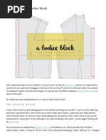 Basic Bodice Pattern | PDF | Waist