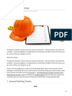 Buildingguide - Co.nz-Construction Checklists