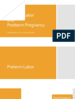 Preterm Labor and Postterm Pregnancy