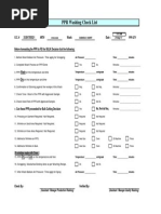 Washing Check List PDF