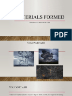 Materials Formed: During Volcanic Eruptions