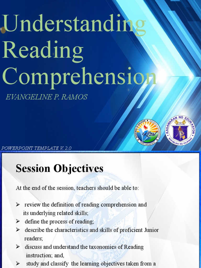 Session 2 Understanding Reading Comprehension Pdf Reading