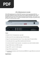 4E1 to Ethernet protocol converter