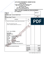 Geo Sign Engneering Services: Proforma Invoice - Itc Not Claimed On This Document