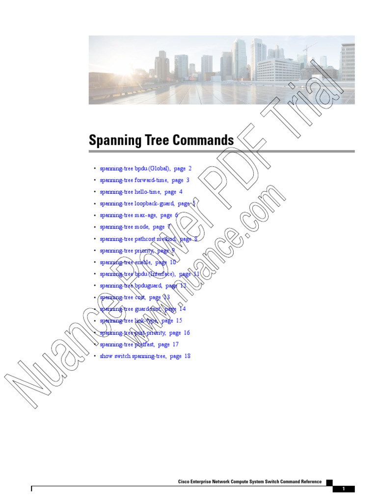Spanning Tree Commands | PDF | Network Switch | Physical Layer Protocols