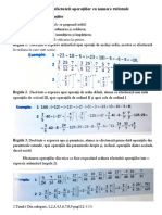 Ordinea Efectuării Operațiilor Cu Numere Rationale