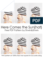 Sunhat For Baby and Toddler Sweing Pattern