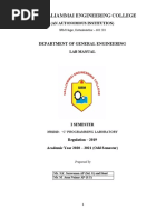 C Programming Laboratory