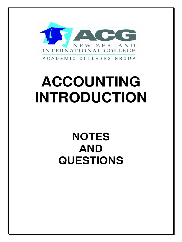 Introduction Notes and Questions 2016 PDF | PDF | Balance Sheet | Sole ...