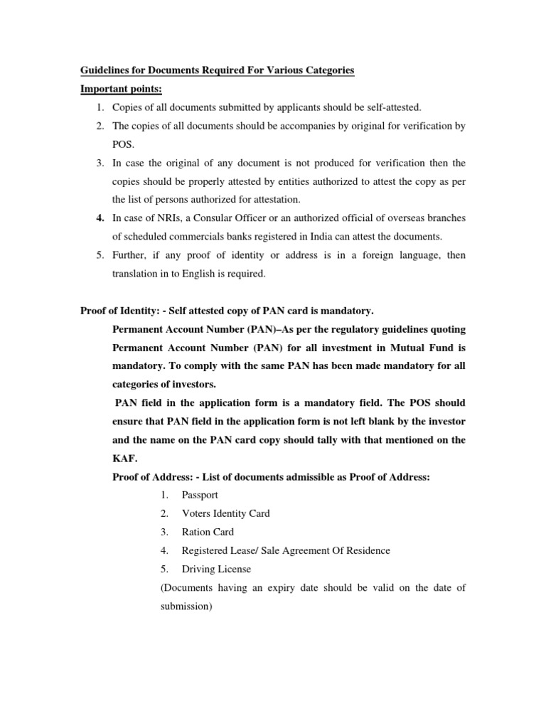 KYCGuidelines New | PDF | Identity Document | Document