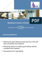 Building A Culture of Goal Setting: Presented by