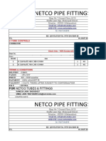 Netco Pipe Fittings Quotation for SS Plates