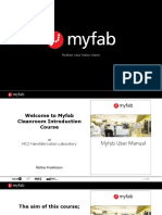 Myfab Cleanroom Introduction Course PDF