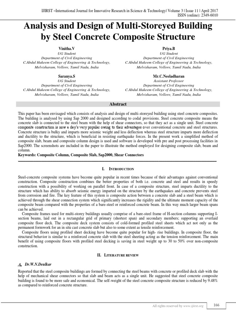 Analysis and Design of Multi-Storeyed Bu PDF | PDF | Beam (Structure ...
